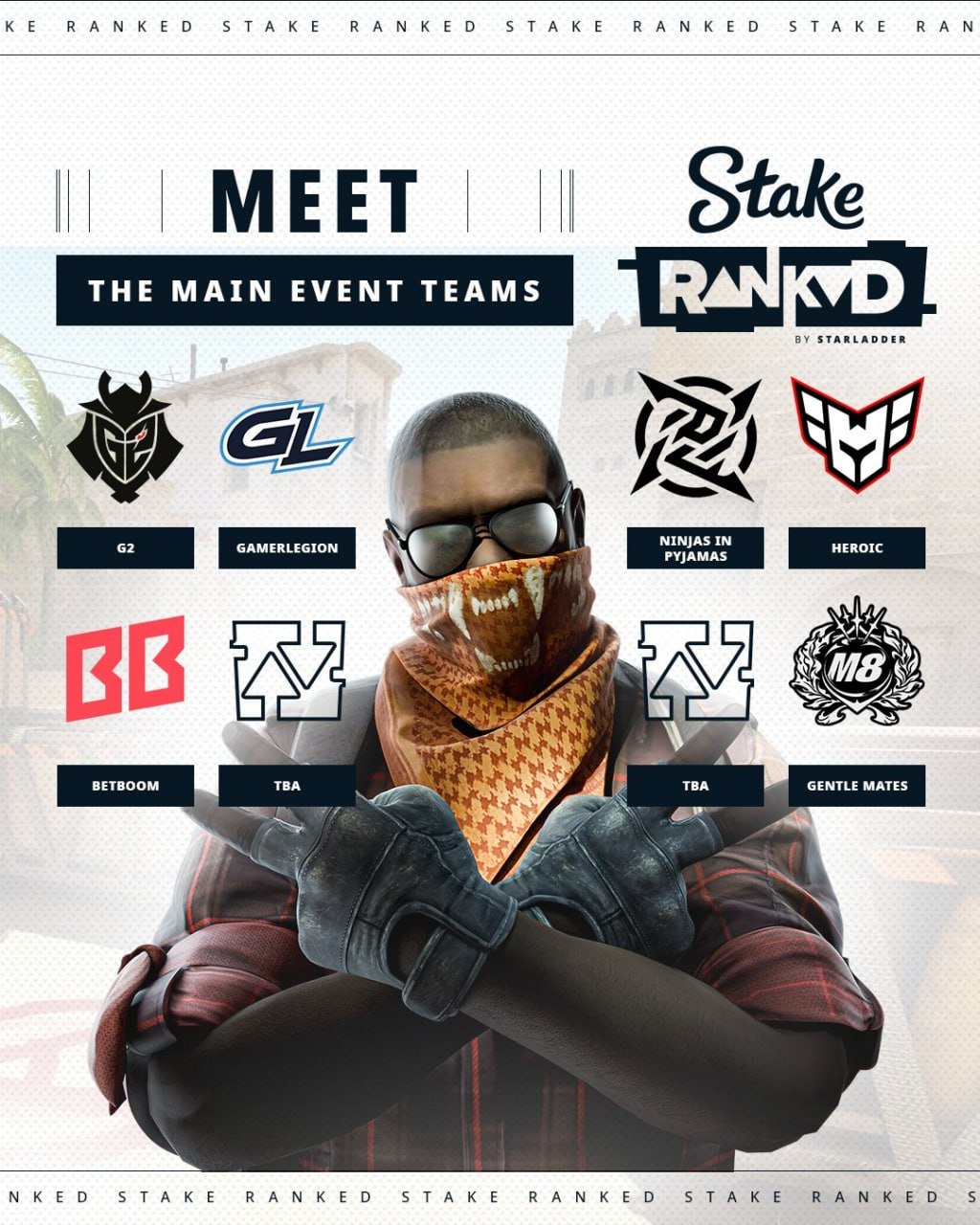The list of participants for the main stage of the Stake Ranked Cup ...